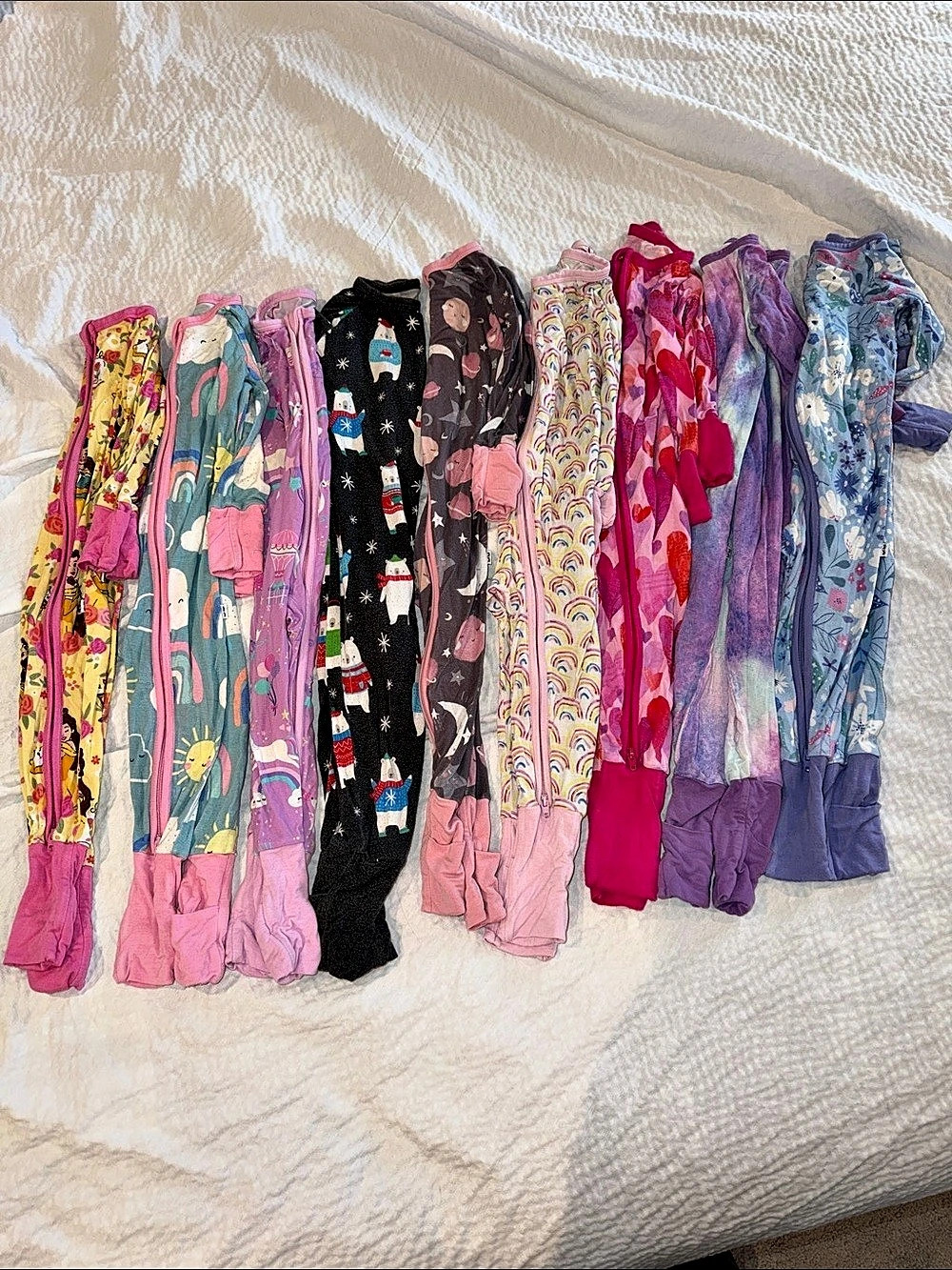 Little Sleepies 6-12 months Zippy Pajama Set Bundle GUC